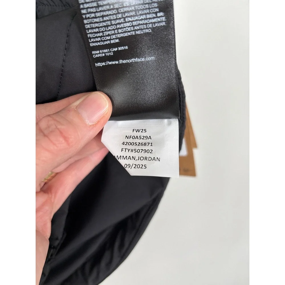 The North Face Avanade Puffer Vest Mens Large Black Full‎ Zip NF0A529A NEW